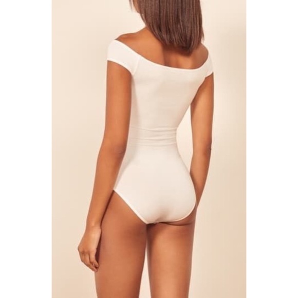 REFORMATION Elsa Off Shoulder Bodysuit XL - Picture 5 of 8